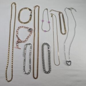 Grab Bag #53 Vintage & Modern Chain Necklaces And Bracelets